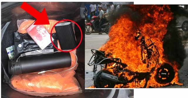 Xe máy cháy rụi bởi cho các vật dụng "tưởng bình thường" trong cốp