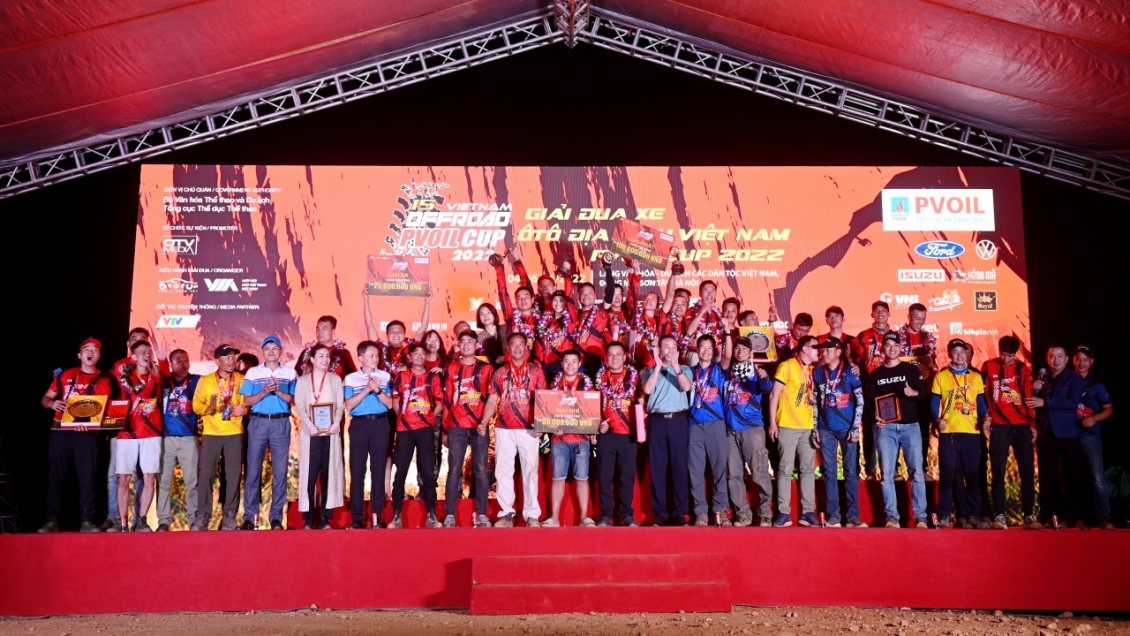 Giải Đua xe Ô tô Địa hình Việt Nam PVOIL VOC 2022 khép lại sau 3 ngày thi đấu kịch tính