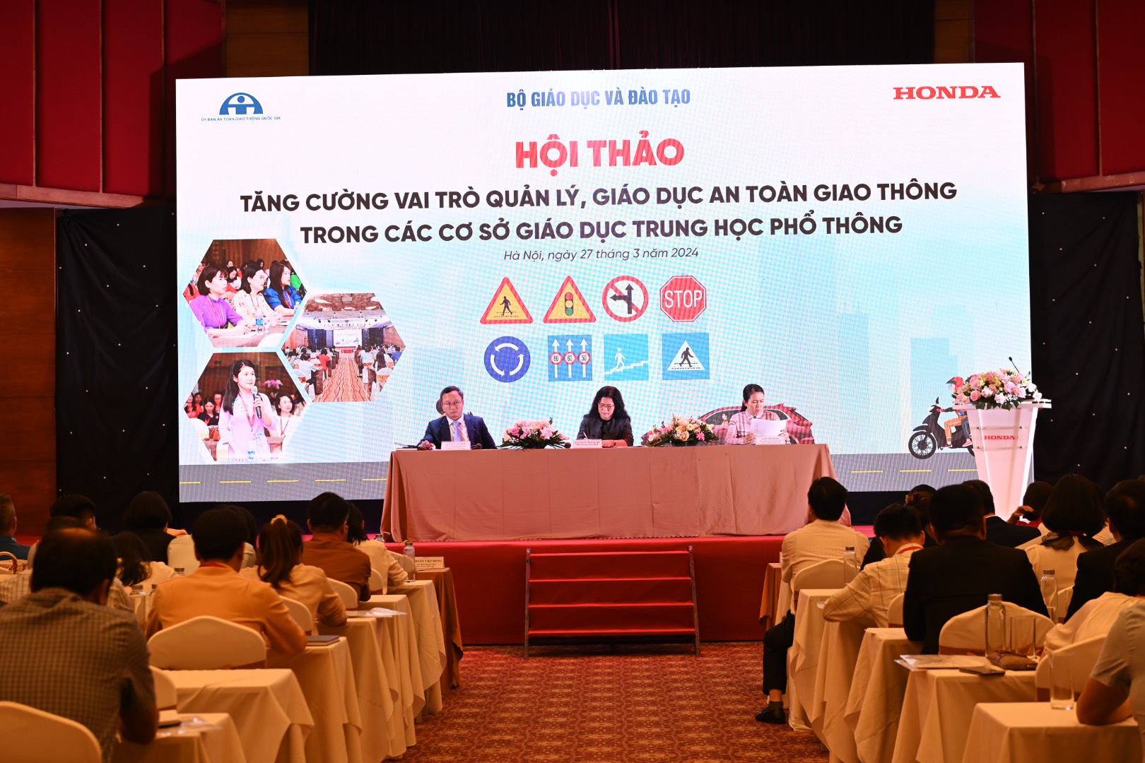 Honda Việt Nam tổ chức Hội thảo tăng cường vai trò quản lý, giáo dục ATGT trong các cơ sở giáo dục THPT