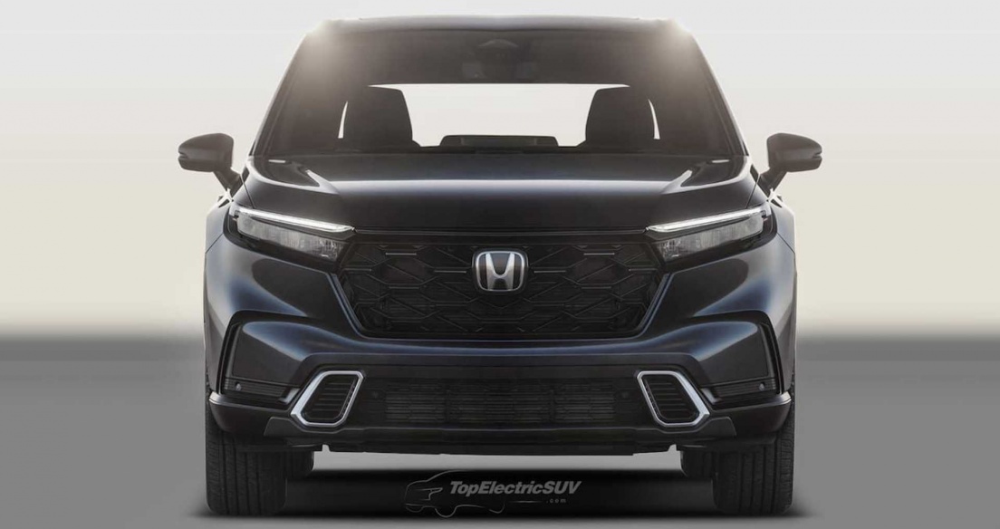 Ảnh phác họa thiết kế Honda CR-V 2023 thế hệ mới sắp ra mắt